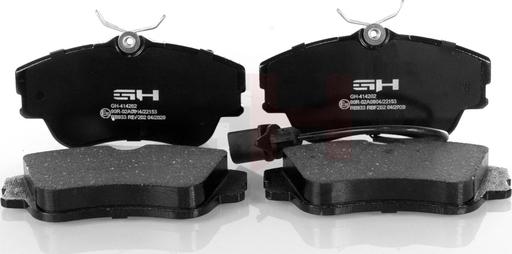 GH GH-414202 - Тормозные колодки, дисковые, комплект autospares.lv