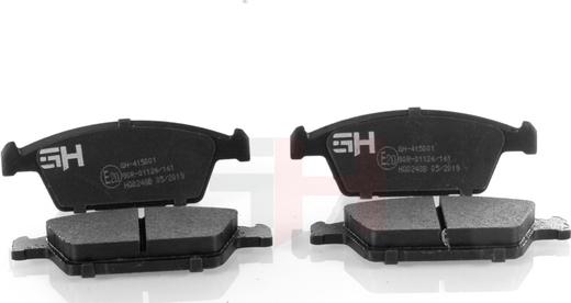 GH GH-415001 - Тормозные колодки, дисковые, комплект autospares.lv