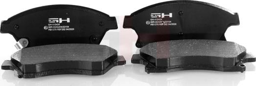 GH GH-410404 - Тормозные колодки, дисковые, комплект autospares.lv