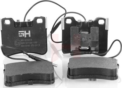 GH GH-410610 - Тормозные колодки, дисковые, комплект autospares.lv