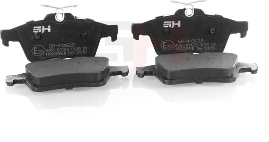GH GH-413629 - Тормозные колодки, дисковые, комплект autospares.lv