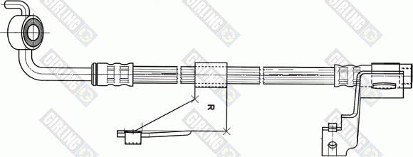 Girling 9004363 - Тормозной шланг autospares.lv