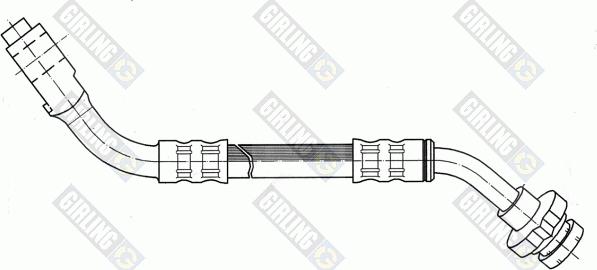 Girling 9004287 - Тормозной шланг autospares.lv