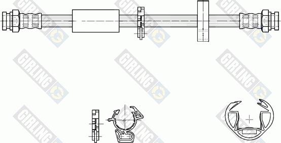 Girling 9001317 - Тормозной шланг autospares.lv