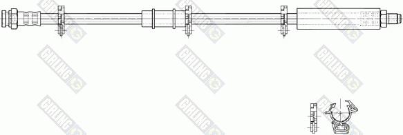 Girling 9002190 - Тормозной шланг autospares.lv