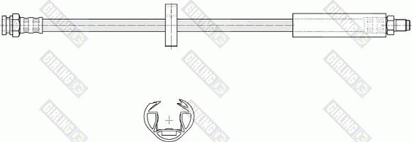 Girling 9002189 - Тормозной шланг autospares.lv