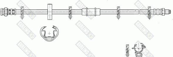 Girling 9002183 - Тормозной шланг autospares.lv