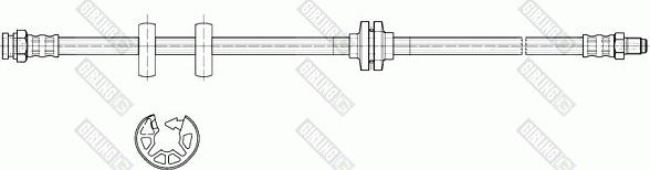 Girling 9002399 - Тормозной шланг autospares.lv