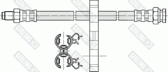 Girling 9002306 - Тормозной шланг autospares.lv