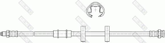 Girling 9002327 - Тормозной шланг autospares.lv