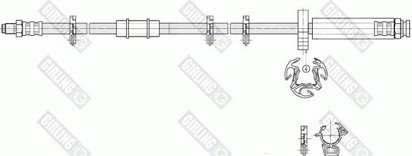 Girling 9002293 - Тормозной шланг autospares.lv