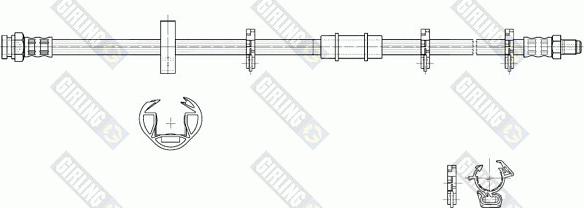 Girling 9002243 - Тормозной шланг autospares.lv