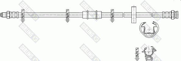 Girling 9002242 - Тормозной шланг autospares.lv