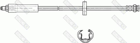 Girling 9002282 - Тормозной шланг autospares.lv