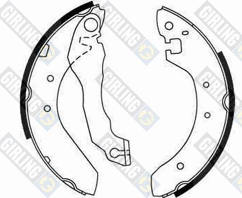 Girling 5161761 - Комплект тормозных колодок, барабанные autospares.lv