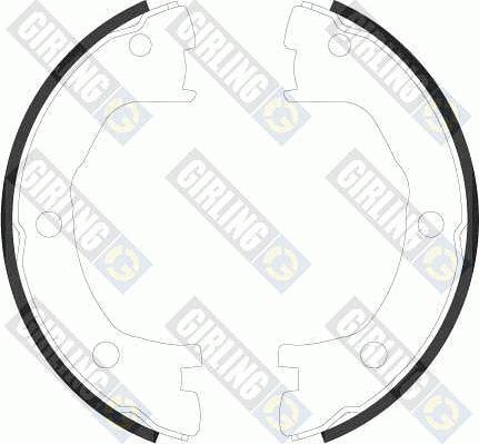 Girling 5184409 - Комплект тормозов, ручник, парковка autospares.lv