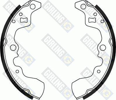 Girling 5184489 - Комплект тормозных колодок, барабанные autospares.lv