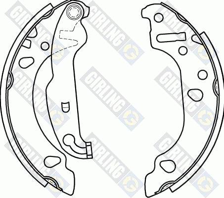 Girling 5184536 - Комплект тормозных колодок, барабанные autospares.lv