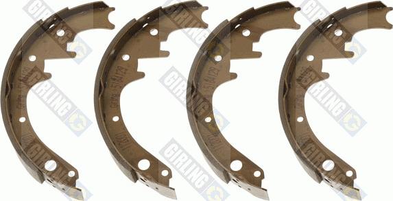 Girling 5184129 - Комплект тормозных колодок, барабанные autospares.lv