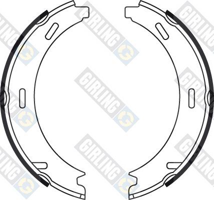 Girling 5184819 - Комплект тормозов, ручник, парковка autospares.lv