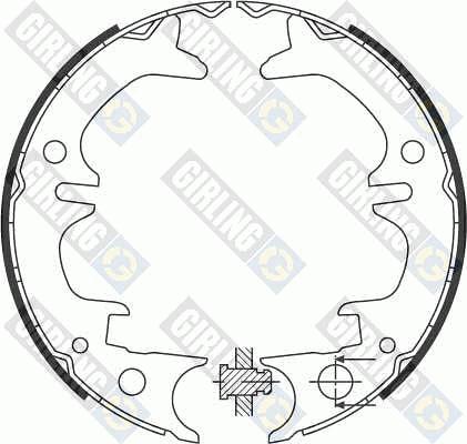 Girling 5184309 - Комплект тормозов, ручник, парковка autospares.lv