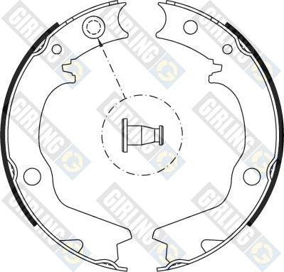 Girling 5184799 - Комплект тормозов, ручник, парковка autospares.lv