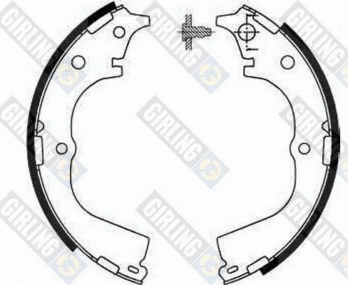 Girling 5185939 - Комплект тормозных колодок, барабанные autospares.lv