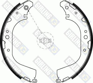 Girling 5185929 - Комплект тормозных колодок, барабанные autospares.lv