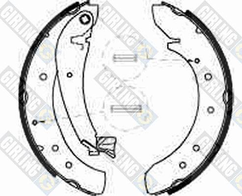 Girling 5185461 - Комплект тормозных колодок, барабанные autospares.lv