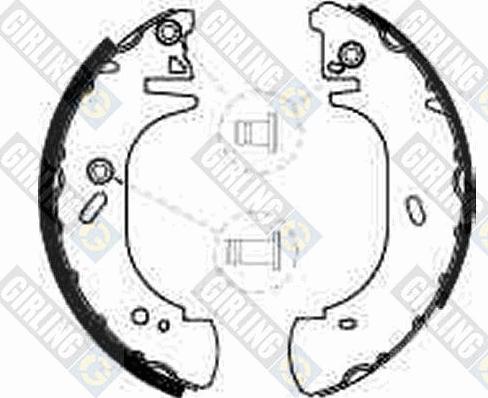 Girling 5185403 - Комплект тормозных колодок, барабанные autospares.lv