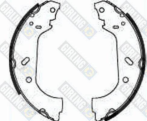 Girling 5185633 - Комплект тормозных колодок, барабанные autospares.lv