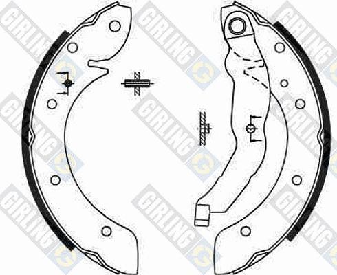 Girling 5185671 - Комплект тормозных колодок, барабанные autospares.lv