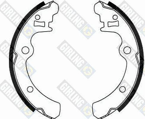 Girling 5185069 - Комплект тормозных колодок, барабанные autospares.lv