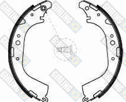 Girling 5185019 - Комплект тормозных колодок, барабанные autospares.lv