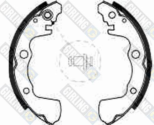 Girling 5185089 - Комплект тормозных колодок, барабанные autospares.lv