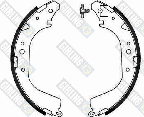 Girling 5185029 - Комплект тормозных колодок, барабанные autospares.lv