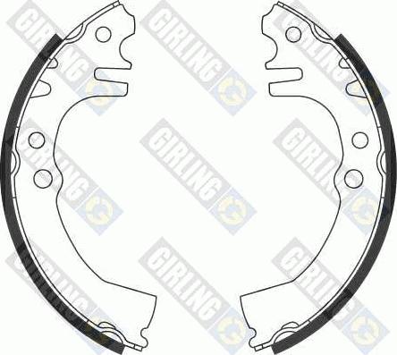 Girling 5186999 - Комплект тормозных колодок, барабанные autospares.lv