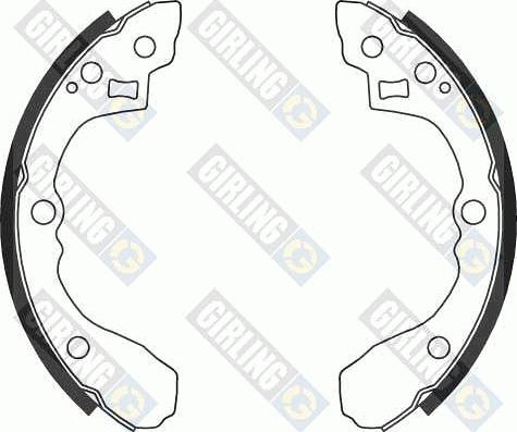 Girling 5186929 - Комплект тормозных колодок, барабанные autospares.lv