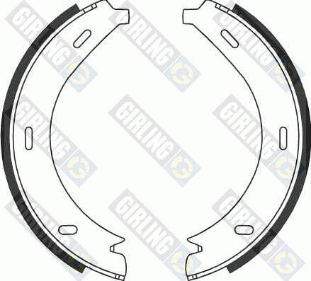 Girling 5186884 - Комплект тормозов, ручник, парковка autospares.lv