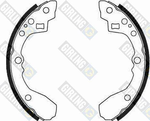 Girling 5186759 - Комплект тормозных колодок, барабанные autospares.lv