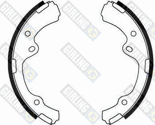 Girling 5181439 - Комплект тормозных колодок, барабанные autospares.lv