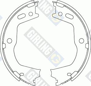 Girling 5188039 - Комплект тормозов, ручник, парковка autospares.lv