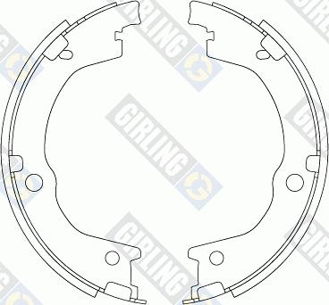 Girling 5188291 - Комплект тормозов, ручник, парковка autospares.lv