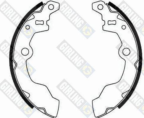 Girling 5183029 - Комплект тормозных колодок, барабанные autospares.lv