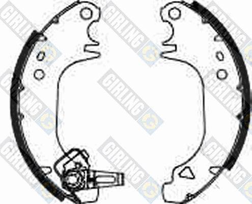 Girling 5183223 - Комплект тормозных колодок, барабанные autospares.lv