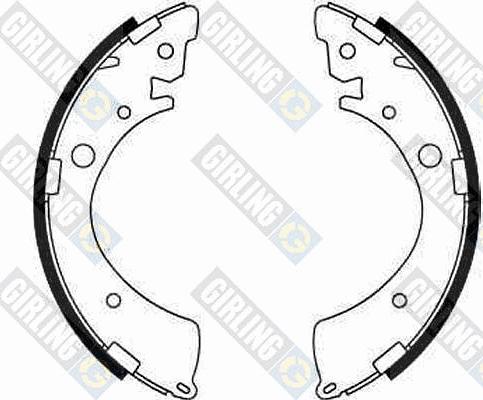 Girling 5182459 - Комплект тормозных колодок, барабанные autospares.lv