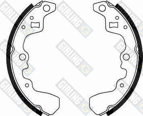 Girling 5182489 - Комплект тормозных колодок, барабанные autospares.lv