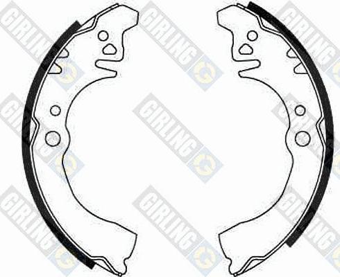 Girling 5182819 - Комплект тормозных колодок, барабанные autospares.lv