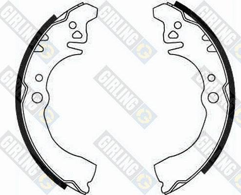 Girling 5182839 - Комплект тормозных колодок, барабанные autospares.lv