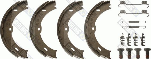 Girling 5187589 - Комплект тормозов, ручник, парковка autospares.lv